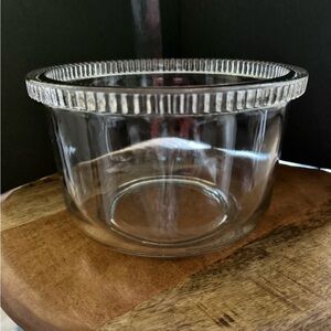 Vintage Clear Glass Bowl Tab
Tread Rim